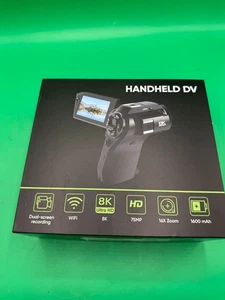 8K Video Camcorder - 75MP Vlogging Camera with Dual View Recording