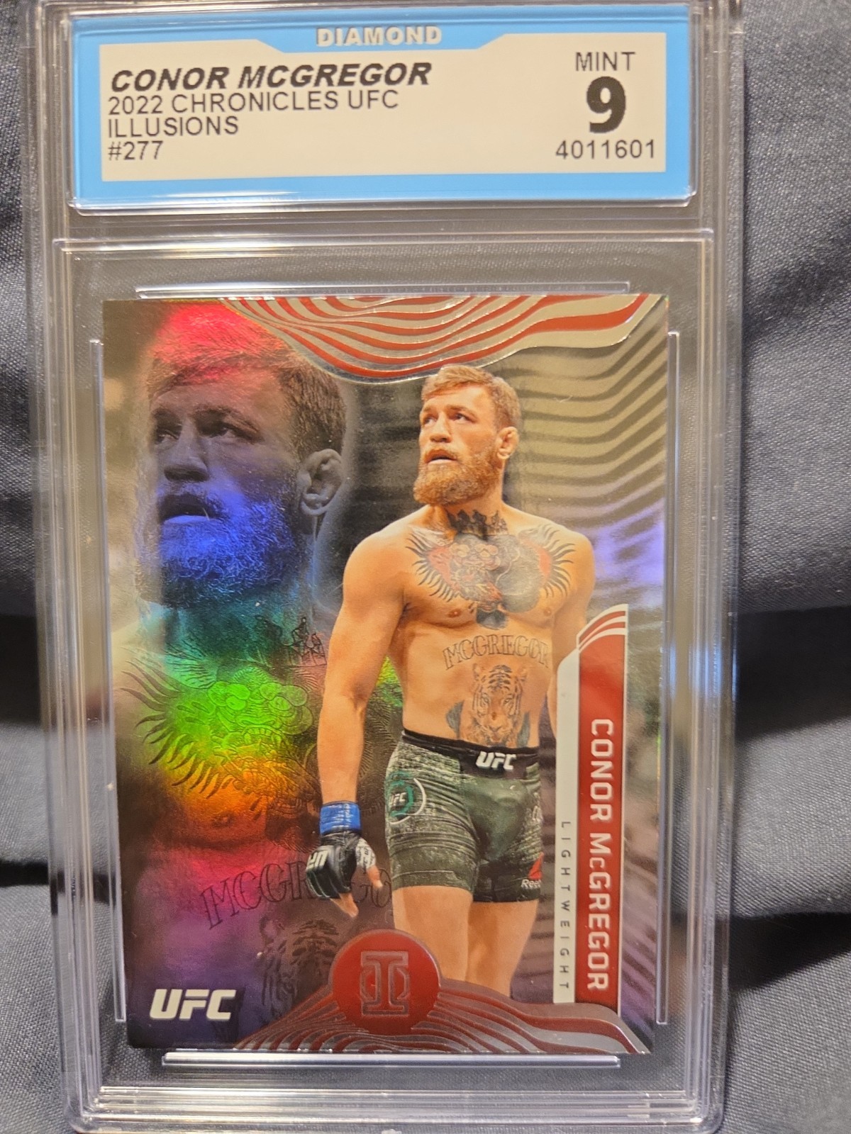 2022 Panini Chronicles UFC #277 Conor McGregor Gem Mint 9 view 3