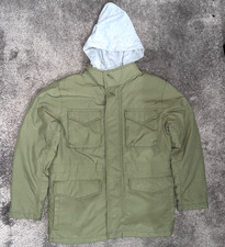 Gap Kids Army Green Utility Field Jacket Hoodie, XL Regular, Military Coat