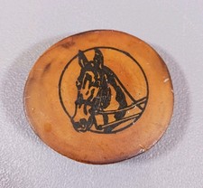 Unique Hand Made Wooden Horse Themed Belt Buckle