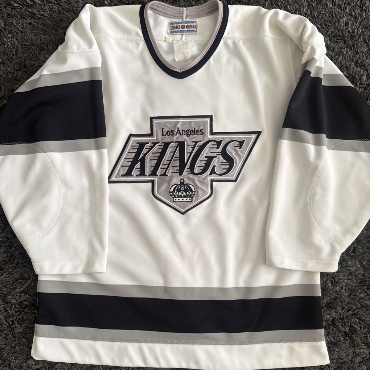VTG 80s 90s CCM NHL Center Ice Los Angeles Kings Hockey Jersey 