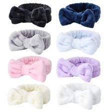 8Pack Fluffy Spa Headbands for Makeup, Face Washing  Skincare