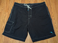 Tommy Bahama Boardshorts XL Black Color, Drawstring, Elastic, Liner, Pockets