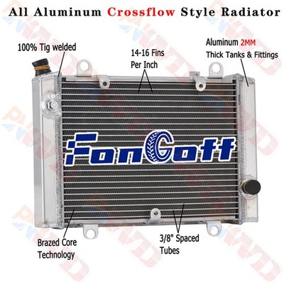 3 Row Radiator For Kawasaki KVF650-A2 A1 B1 B2 Prairie 650 4X4 2002-2003