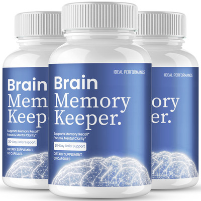 Brain Memory Keeper Capsules, Brain Supplements for Memory and Focus (3 Pack)