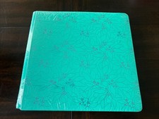 New Sealed Creative Memories 12x12 Electric Teal Foiled Album Cover Green Sealed