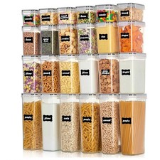 NEW Food Storage Containers with Lids  Chalkboard Labels JM