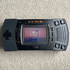 Atari Lynx Handheld Console w/ Box, Scrapyard Dog, UK 240V AC Adaptor PAL