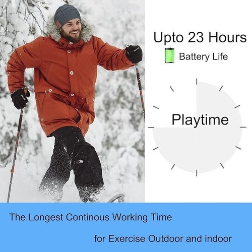 Wireless Bluetooth Smart Beanie Hat Handsfree Music Headphones Speaker With Mic - Picture 3 of 7