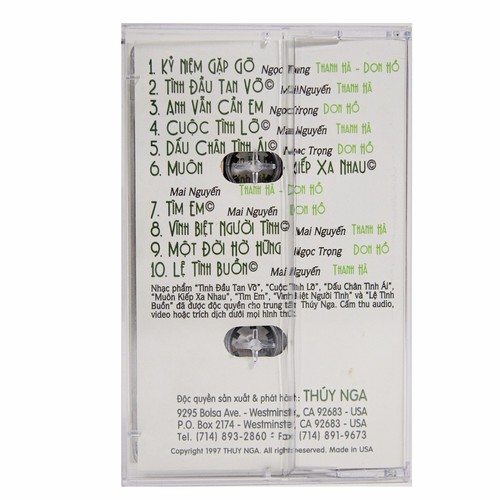 Cuoc Tinh Lo~Don Ho & Thanh Ha Vietnamese Music Cassette Tape 1997 Thuy Nga 145 - Picture 3 of 9