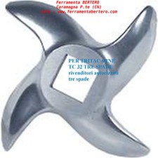 tritacarne TRE SPADE coltello INOX ric/ modello TC32