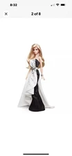 HOLIDAY SALE! SAVE 15% 2013 PLATINUM BEADED GOWN BARBIE B&W COLL-BFC-X8266-NRFB