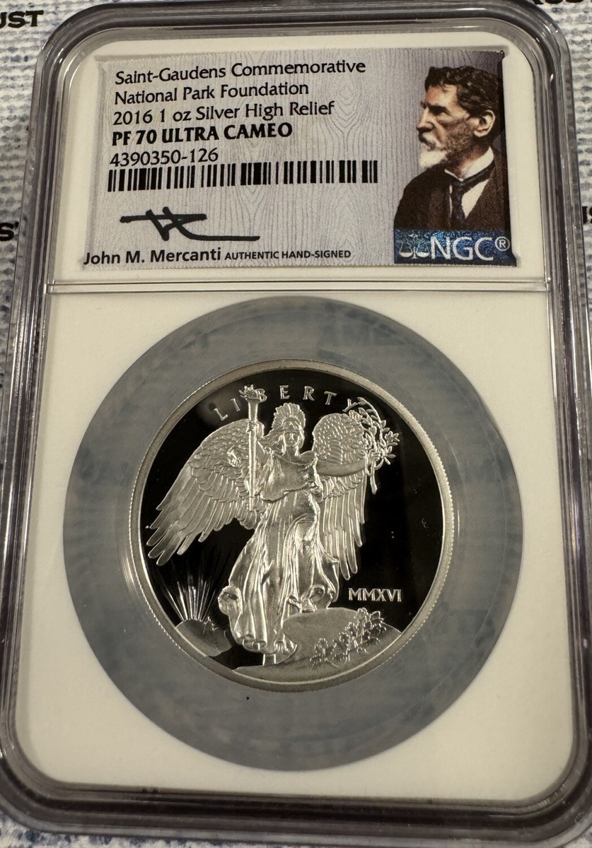 Rare 2016 Saint Gaudens Winged Liberty Gold & Silver High Relief