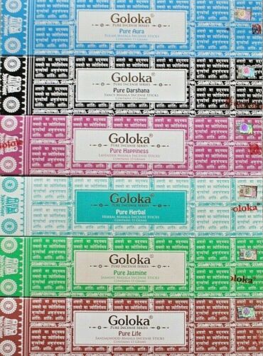 1 or 6 x 15g GOLOKA PURE SERIES Mixed Sandalwood Floral Bulk Incense Sticks - Picture 1 of 4