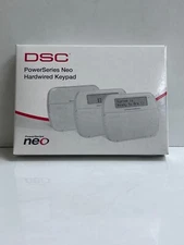 DSC PoweSeries HS2ICN 128-Zone Icon Hardwired Keypad Blue LCD Display