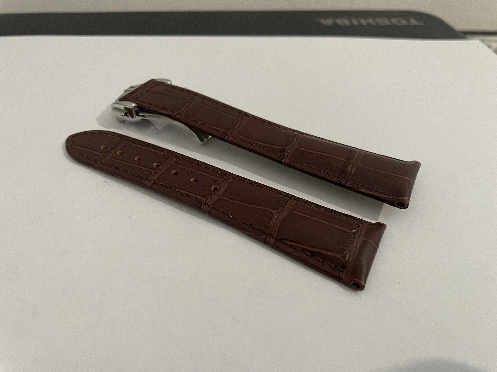 20mm 22mm Omega seamaster speed master leather watch strap band in Brown