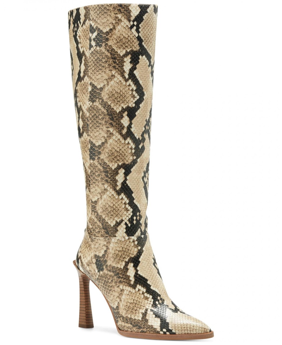 vince Camuto Snakeskin PESLNA Stiletto Fashion Boot Desert Python
