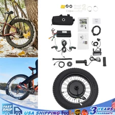 20in Rear Wheel 48V 1500W Electric Bicycle Ebike Conversion Kit Hub Motor LCD