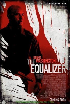 THE EQUALIZER MOVIE POSTER 2nd ADVANCE Original DS 27x40 DENZEL WASHINGTON 2014