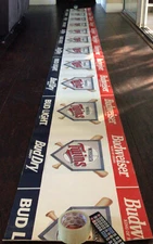 Vintage Minnesota Twins BUDWEISER Bud Dry Bud Light Corrugated Banner 16 Foot