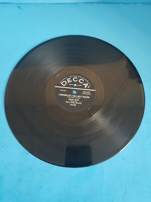 I DREAMED OF HILL-BILLY HEAVEN/LIE DETECTOR-ARLIE DUFF.RARE DECCA 78 RECORD.