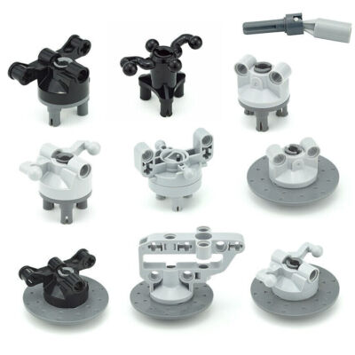 MOC Technic Suspension Wheel Hub Gear Reduction  Kit Building Blocks Set