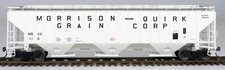 InterMountain HO 453117  Morrison-Quirk Grain 4750 Cu Ft 3-Bay Covered Hopper