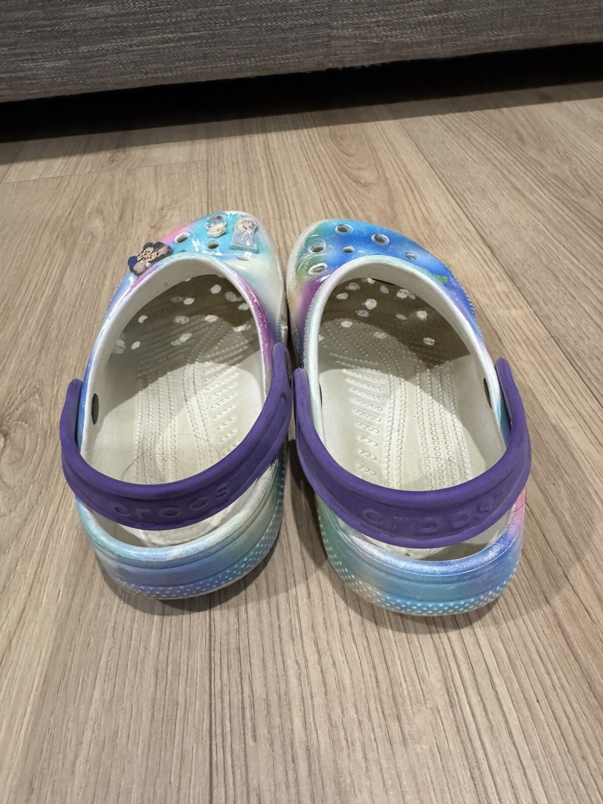 Crocs Classic Clog Pink Marbled Tie-Dye Unisex Girls Boys Kids Size J 1 image 4