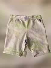 Polo Ralph Lauren CLOUD Girls' Biker Shorts Tie Dye Multicolor, M 8-10