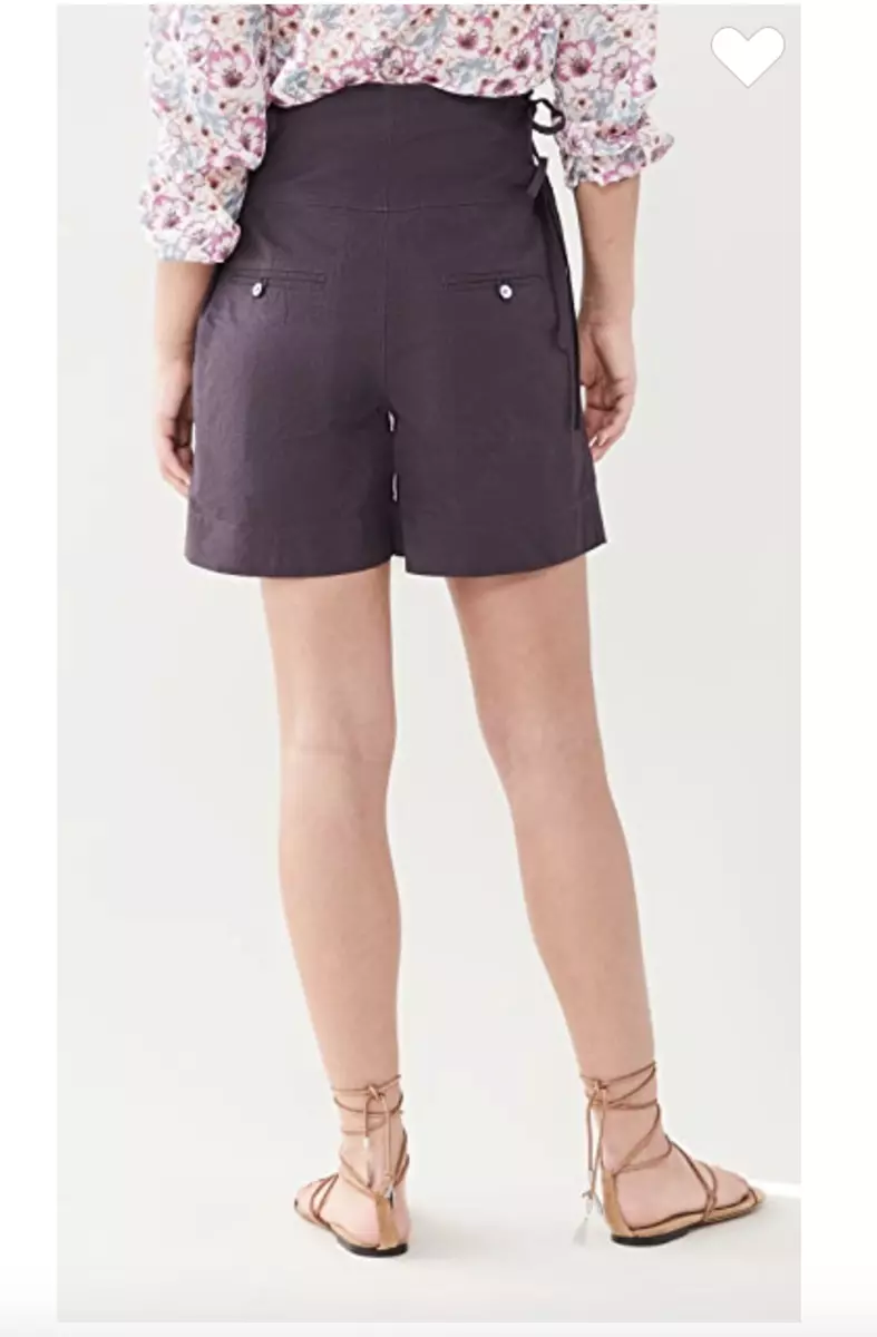 MARANT ÉTOILE paperbag-waist short shorts - Pink