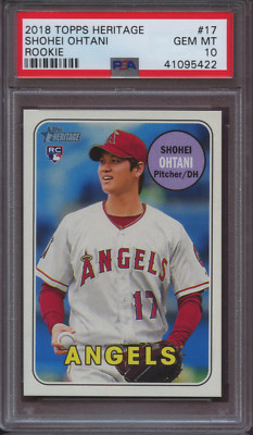 2018 Topps Heritage 17 Shohei Ohtani Rookie PSA 10 Gem Mint RC | eBay