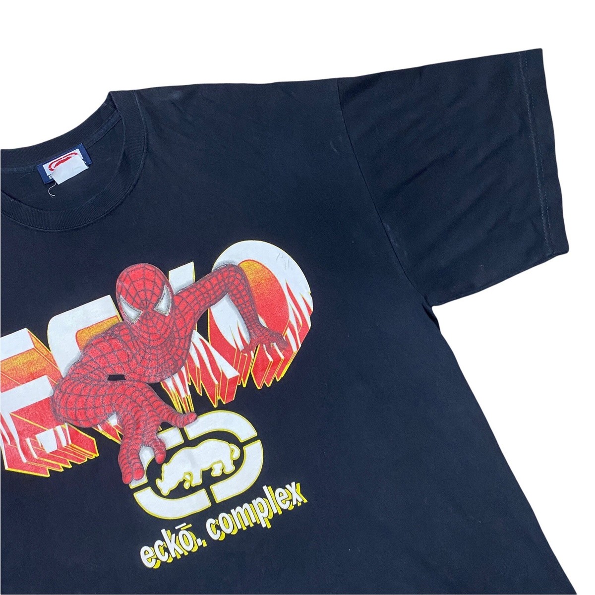 Vintage Ecko Unltd. Spider-Man T-Shirt Mens 2XL Black Double