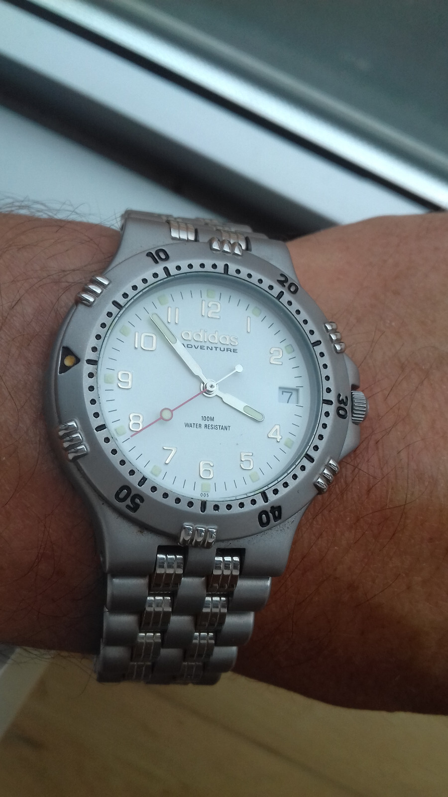 Adidas Diver 100M Adventure 10.0028.005 Vintage Collection Watch Nos Montre Fond