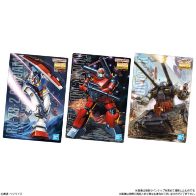 Gundam Gunpla Package Art Gummy cards Complete All 33 types BANDAI