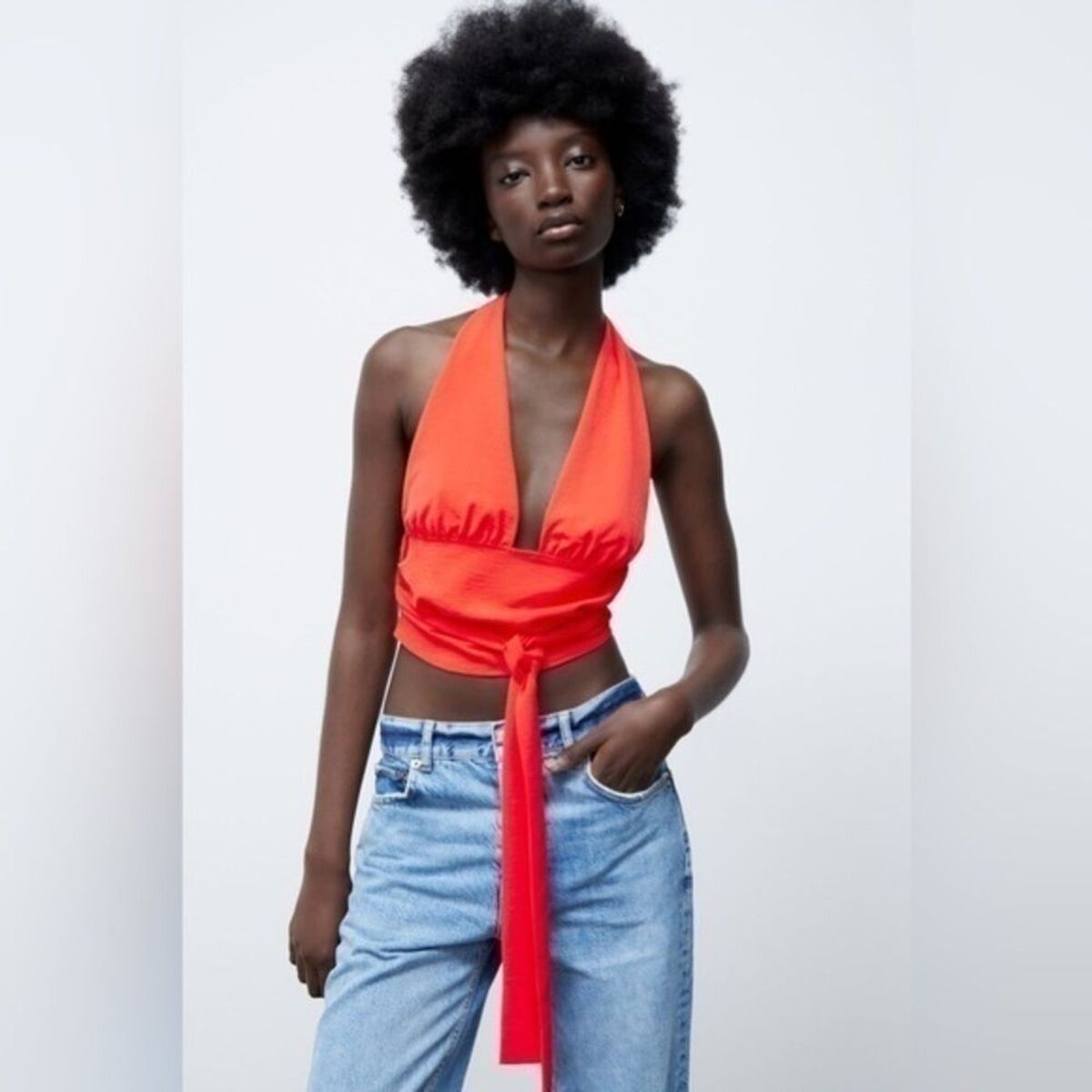 ZARA KNOTTED HALTER TOP 0264/458 S-L | eBay ZARA KNOTTED HALTER TOP 0264/458 S-L | eBay