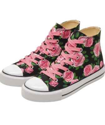 Women's Hight Top Canvas Shoes UK Size UK