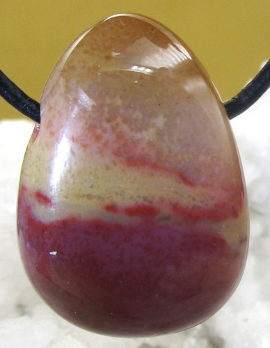 SARDONYX TROPFEN Edelstein Anhänger FREEFORM TROMMELSTEIN gebohrt Nr.5 - Bild 2 von 2