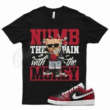 Black NUMB T Shirt for J1 1 Low Gym Red White Varsity Air Max Vapormax