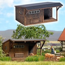 H0 Busch 1518 Schweinestall Stall Neu OVP