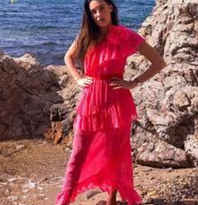 pink maxi dress uk