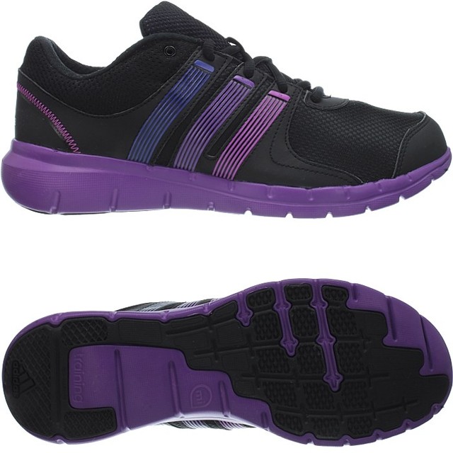 Adidas AT 120 W women's running shoes black/purple jogging trainers NEW | eBay