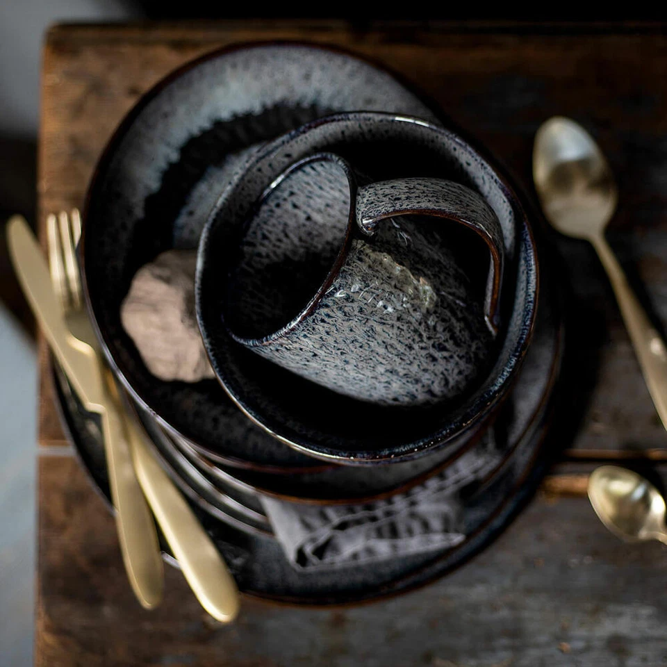 Leonardo Keramikteller MATERA Teller Speiseteller Keramik Anthrazit 20.7 cm - Bild 3 von 4