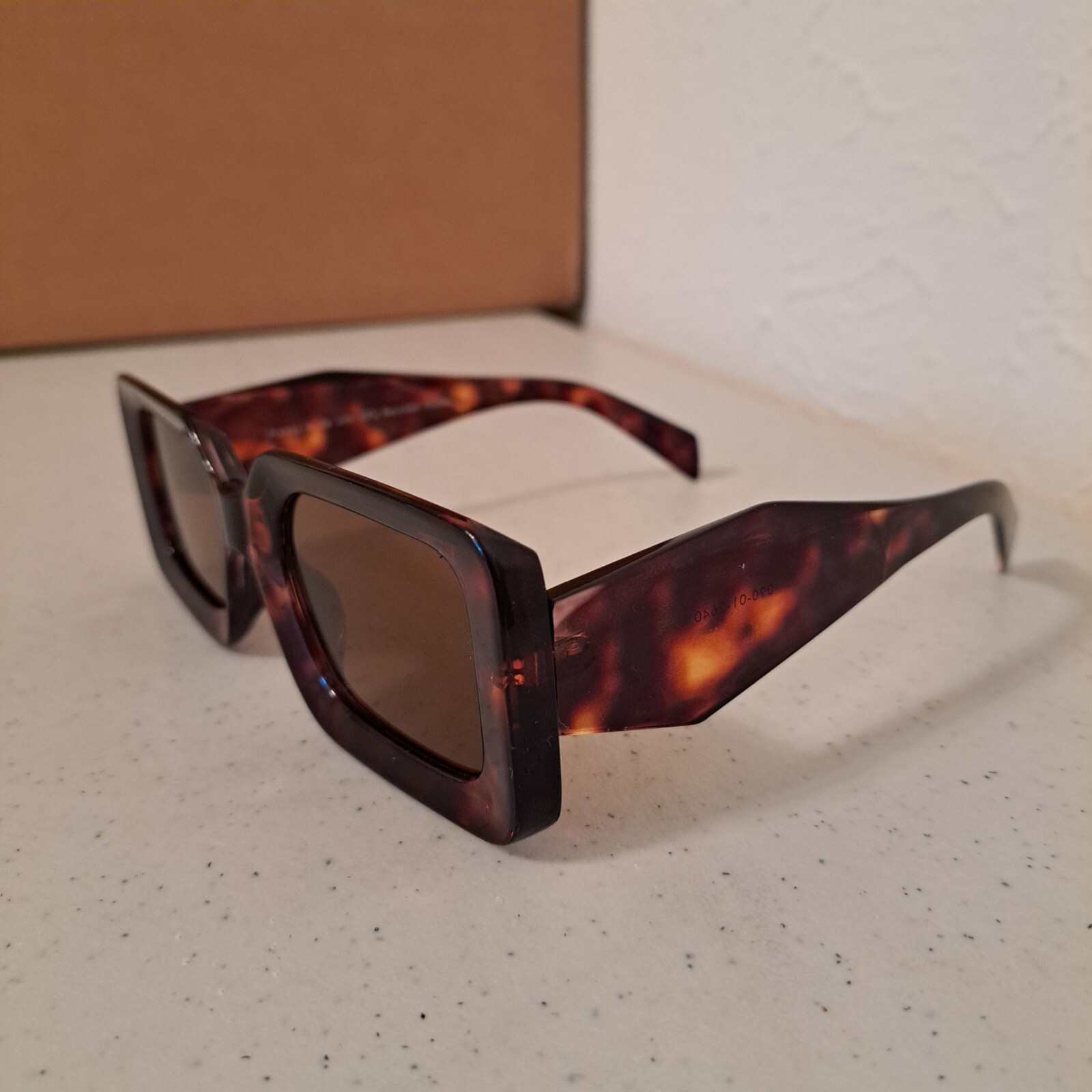 Women's Sunglasses Tortoise Rectangular Designer … - image 4