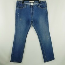 Canyon River Blues 16 Modern Fit Distressed Mid-Rise Medium Blue Women's Jeans