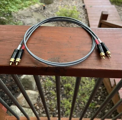 BELDEN 2 Ft. Audiophile Interconnect Cables Gold Neutrik Rean RCA Phono Connectors