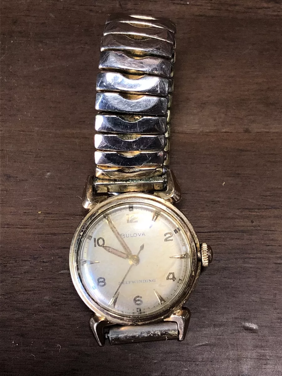 Vintage 1960 s Bulova Self winding Men s Watch WORKS eBay