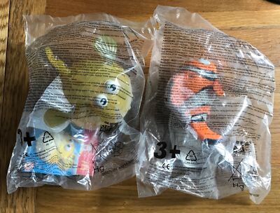 2x Neu Versiegelt McDonalds Happy Meal Spielzeug Findet Nemo (2003) Blähkissen & Nemo