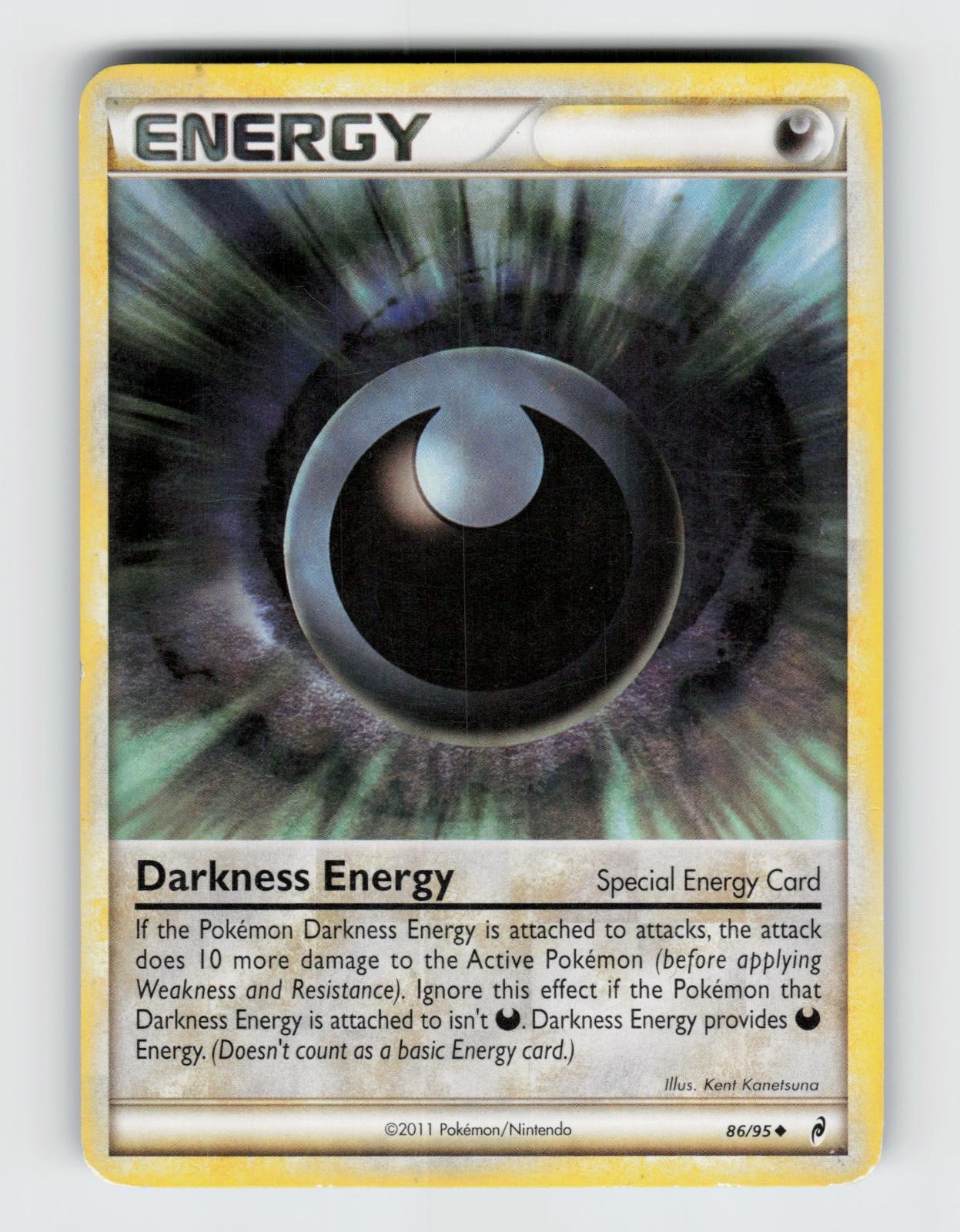 Darkness Energy 86/95 Uncommon Call of Legends Pokemon 2011 Moderately Played