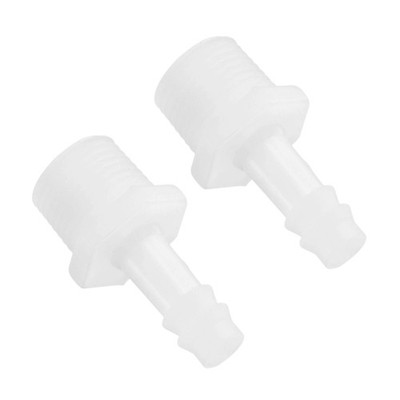 2er-Set Garten-Schlauchadapter 10mm x G1/2'' für Gartenschlauch [Weiß]