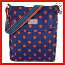 Cath Kidston Shoulder Bag Crossbody Messenger Tote Polka Dot Spot Oilcloth CQ33